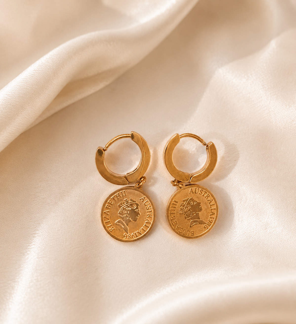 FASHION JEWELRY HYPO ALLERGENIC EARRING ROSE GOLD PLATED DANGLING 113