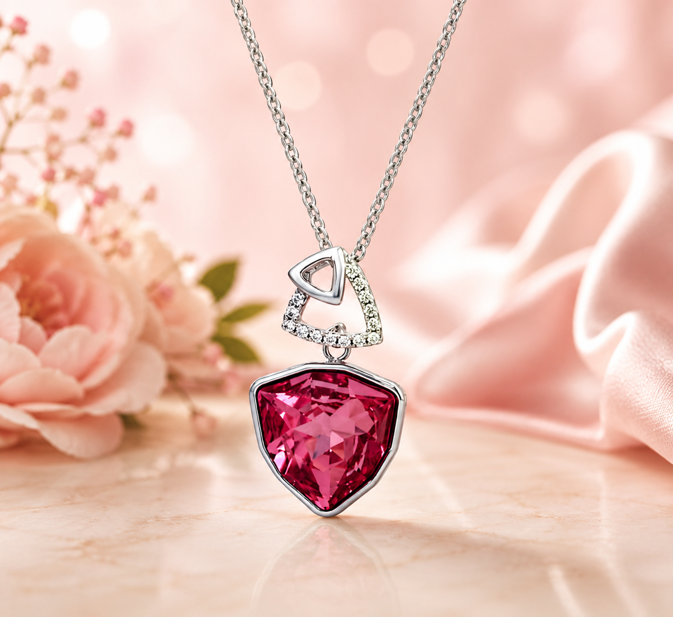 FASHION JEWELRY HYPO ALLERGENIC NECKLACE SILVER PLATED AO7