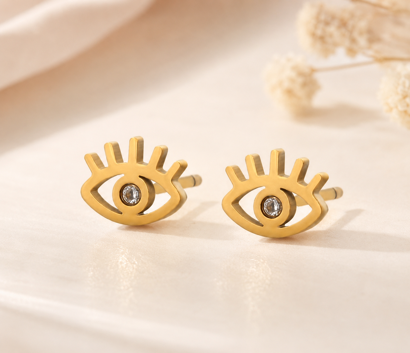 FASHION JEWELRY HYPO ALLERGENIC EARRINGS GOLD PLATED SET 120